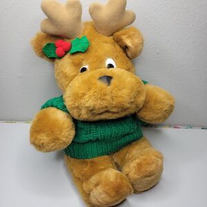 Vintage The Reindeer Plush 1986 Mervyn's Christmas Stuffed Animal~GUC